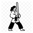 Sword Training Martial Art Fighter Icon