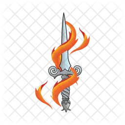 Sword with fire  Icon