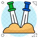 Swords Gladiator Daggers Icon