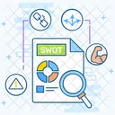 SWOT Starke Datenanalyse Symbol