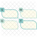 인포그래픽 Swot 아이콘