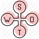 SWOT 분석 비즈니스 아이콘