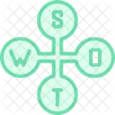 SWOT 분석 비즈니스 아이콘