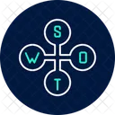 SWOT 분석 비즈니스 아이콘