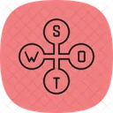 SWOT 분석 비즈니스 아이콘