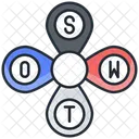 SWOT 분석 SWOT 기회 아이콘
