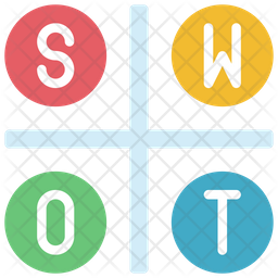 Swot Analysis Icon - Download in Flat Style