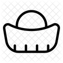 Chinese Gold Gold Brick Sycee Icon