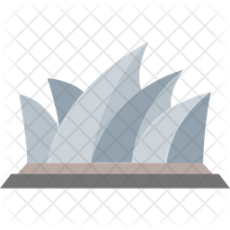 Sydney Opera House Icon - Download in Flat Style