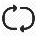 Symbole De Repetition Icone De Boucle Icone De Redemarrage Icône