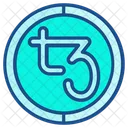 Symbole Tezos Piece Crypto Monnaie Icon