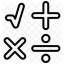 Symboles Mathematiques Mathematiques Symboles Icône