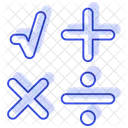 Symboles Mathematiques Mathematiques Symboles Icône