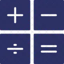 Symboles Mathematiques Calcul Touches De La Calculatrice Icône