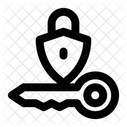 Symmetric key Icon - Download in Line Style