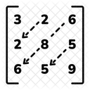 Symmetric Matrix  Icon