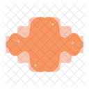 대칭적인 주황색 점  아이콘