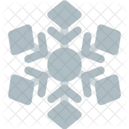 Symmetrical Snowflake  Icon