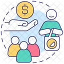 Sympathisant Genossenschaft Mitglied Symbol