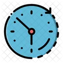 Sync Time Clock Icon