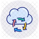 Sync Arrows Cloud Computing Icon