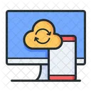 Sync Between Devices Cloud Storage Information Icon
