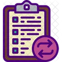 Sync Clipboard Document Data Icon
