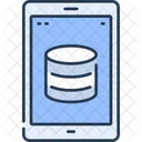 Sync Databse Via Smartphone Sync Database Online Database Icon