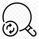 Sync Circular Arrows Search Icon