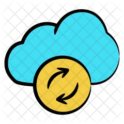 Synchronisation cloud  Icon