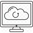 Synchronisation Dans Le Cloud Sauvegarde Dans Le Cloud Rechargement Dans Le Cloud Icône