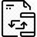 Fichier Synchronisation Mobile Icône