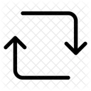 Pfeile Quadrat synchronisieren  Symbol