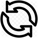 Verarbeitung Pfeile Synchronisierung Symbol