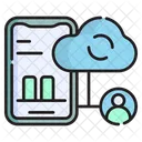 Synchronisierung Netzwerk Cloud Symbol