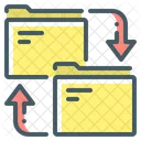 Dateimanager Synchronisierung Ordner Symbol