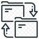 Dateimanager Synchronisierung Ordner Symbol