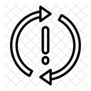 Synchronisierungsproblem Materialsymbole Materialdesign Symbol