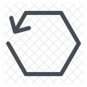 Synchronize Arrows Hexagon Icon