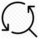 Synchronize arrows search  Icon