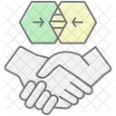 Synergistic Partnership Lineal Color Icon Icon
