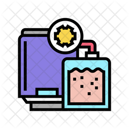 Synthesis Icon - Download in Colored Outline Style