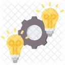 Synthesis Gear Lightbulb Icône
