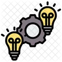 Synthesis Gear Lightbulb Icône