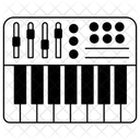 신디사이저 음악 악기 아이콘