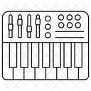 신디사이저 음악 악기 아이콘