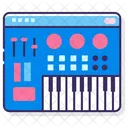 Synthesizer Keyboard Midi Icon