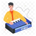 Playing Piano Synthesizer Pianist アイコン