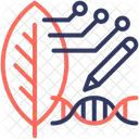 Synthetic Biology Leaf Dna Icon