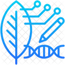 Synthetic Biology Leaf Dna Icon